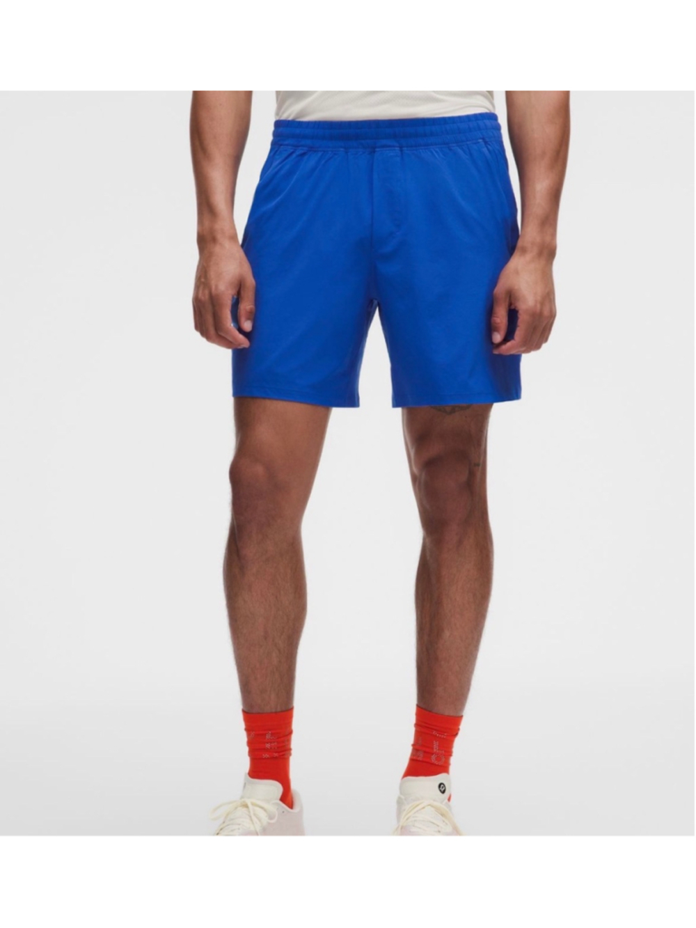 Men's Lululemon Pace Breaker Athletic Shorts Size L Blue, 7” length